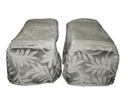 View Item Leaf Design Pair of Arm Caps (Cream)